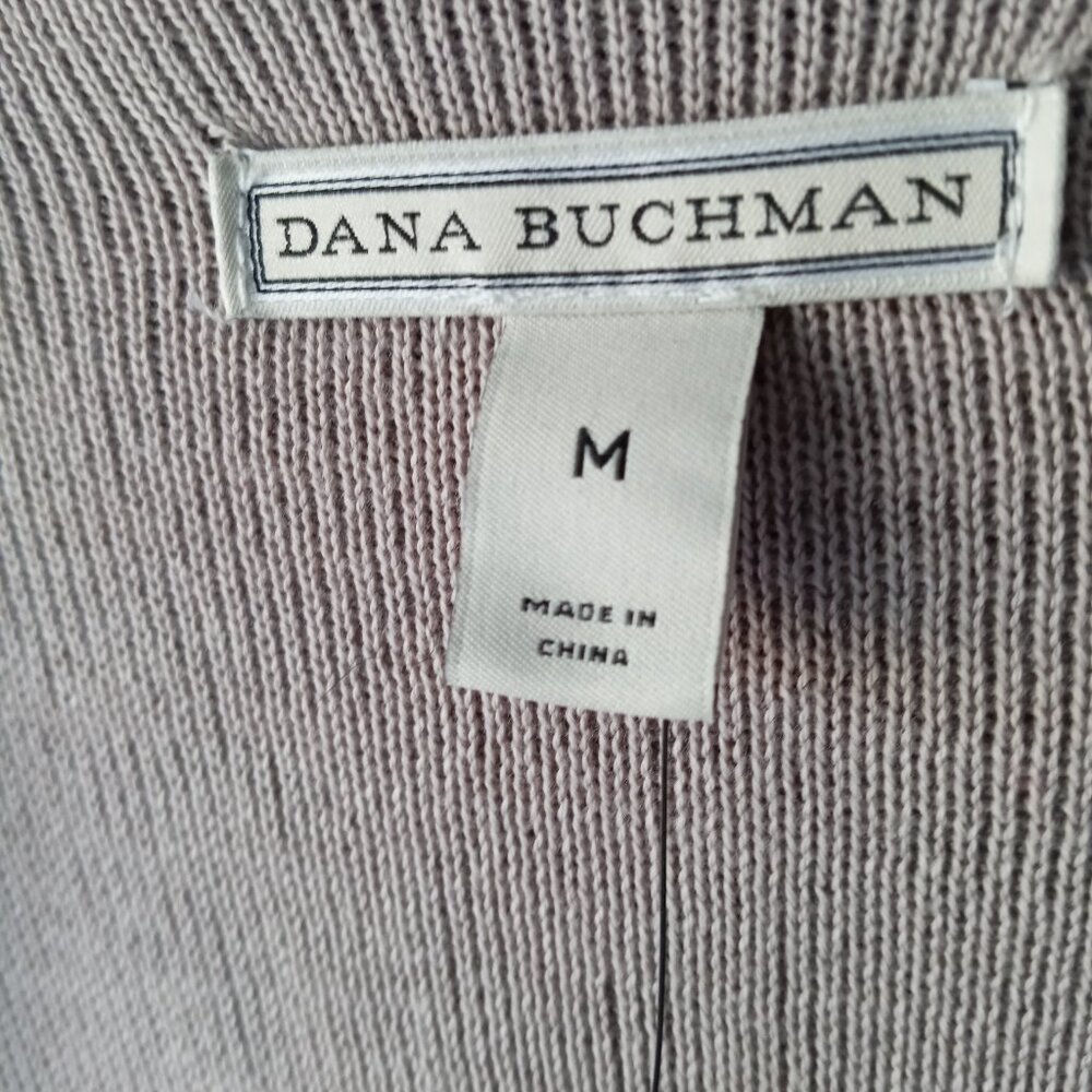 Dana Buchman Grey Damask Open Cardigan Sweater Kimono sz M NWT /B8 - Picture 10 of 10